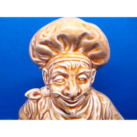 Sadler Vintage England 10" Ceramic Jolly Chef Flour Jar Canister - Picture 5 of 16